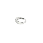 18K White Gold Cushion Halo Five Station Band