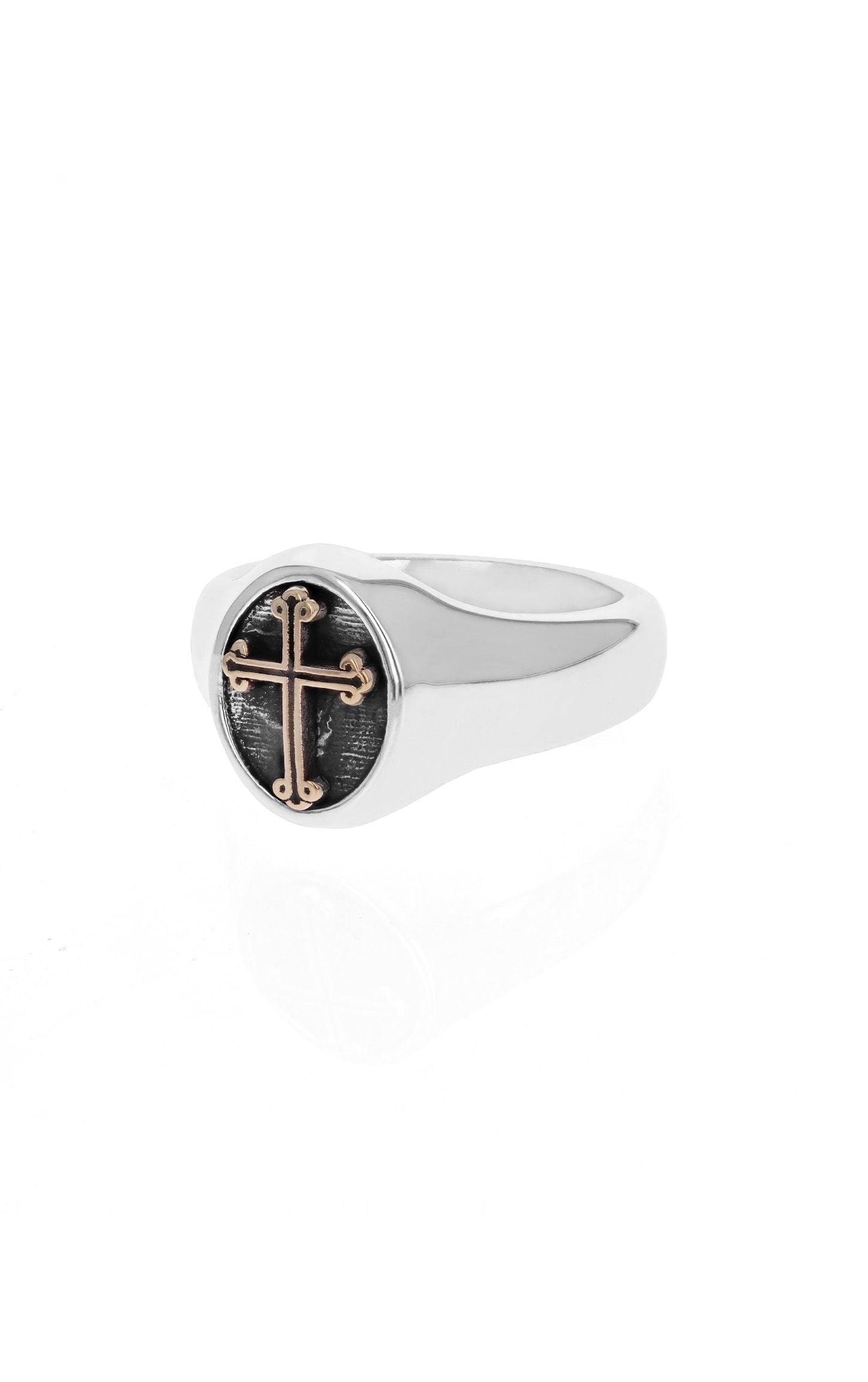 TRADITIONAL CROSS MOTIF RING