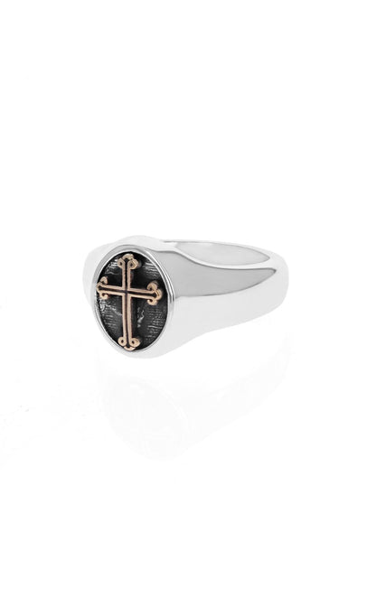 TRADITIONAL CROSS MOTIF RING