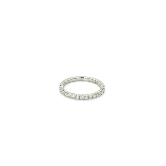14k white gold diamond band 0.33ct