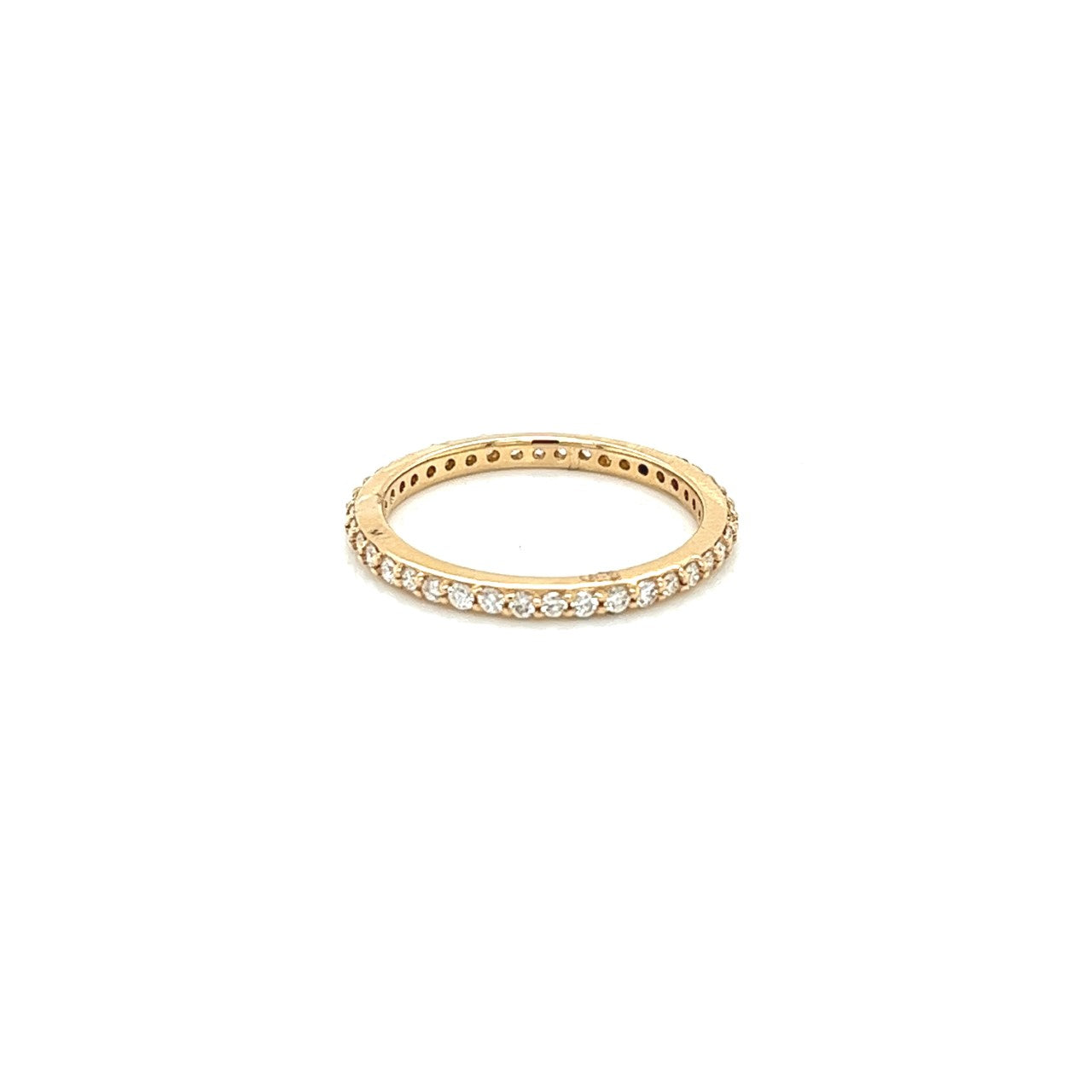 14k yellow gold diamond eternity band 0.41ct