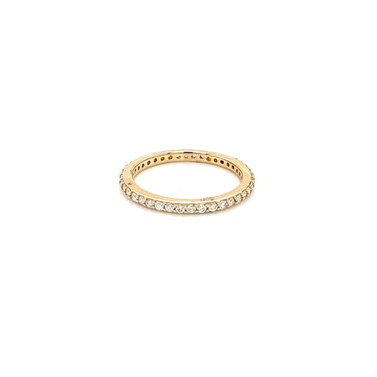 14k yellow gold diamond eternity band 0.41ct