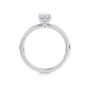 platinum oval diamond solitaire engagement ring 1.00ct