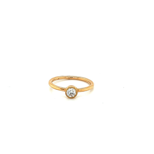 18k rose gold forevermark stackable ring 0.29ct