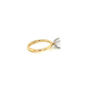 14k yellow gold solitaire engagement ring setting