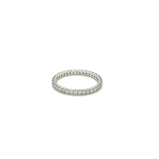 14k white gold diamond eternity band 0.54ct