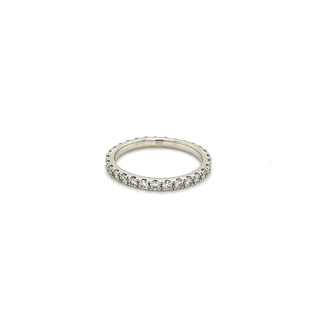 14k white gold diamond eternity band 1.17cts