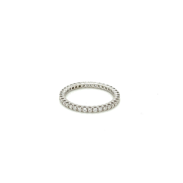 14k white gold diamond eternity band 0.54ct