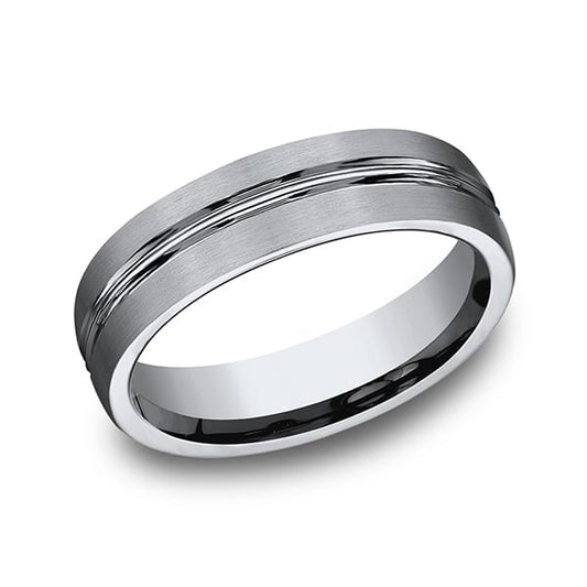 Titanium Comfort-Fit Design Wedding Band