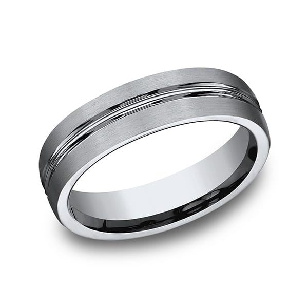Titanium Comfort-Fit Design Wedding Band