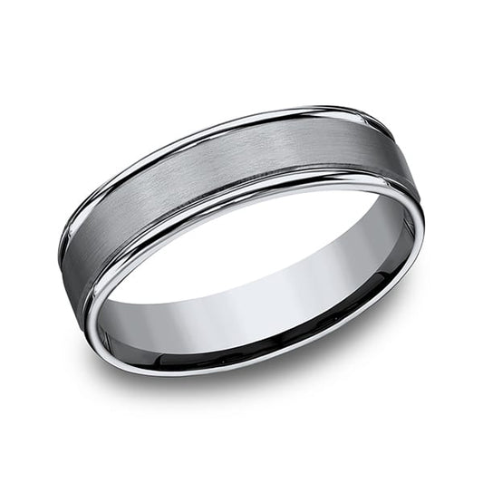Titanium Comfort-Fit Design Wedding Band