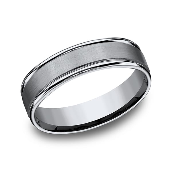 Titanium Comfort-Fit Design Wedding Band