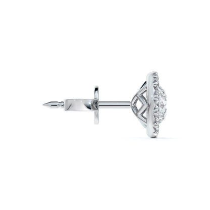 platinum center of my universey diamond halo studs 0.68ct