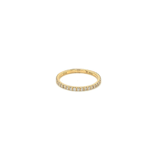 14k yellow gold diamond band 0.38ct
