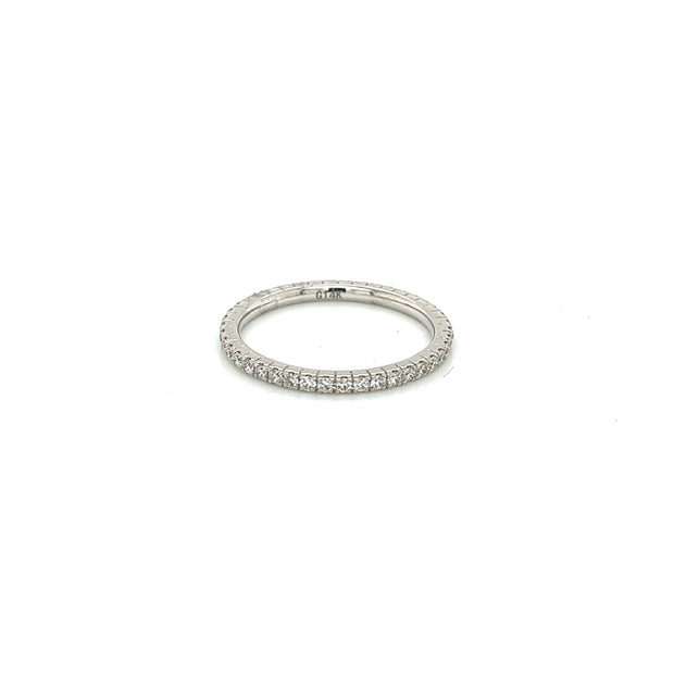 13k white gold diamond eternity band 0.49ct