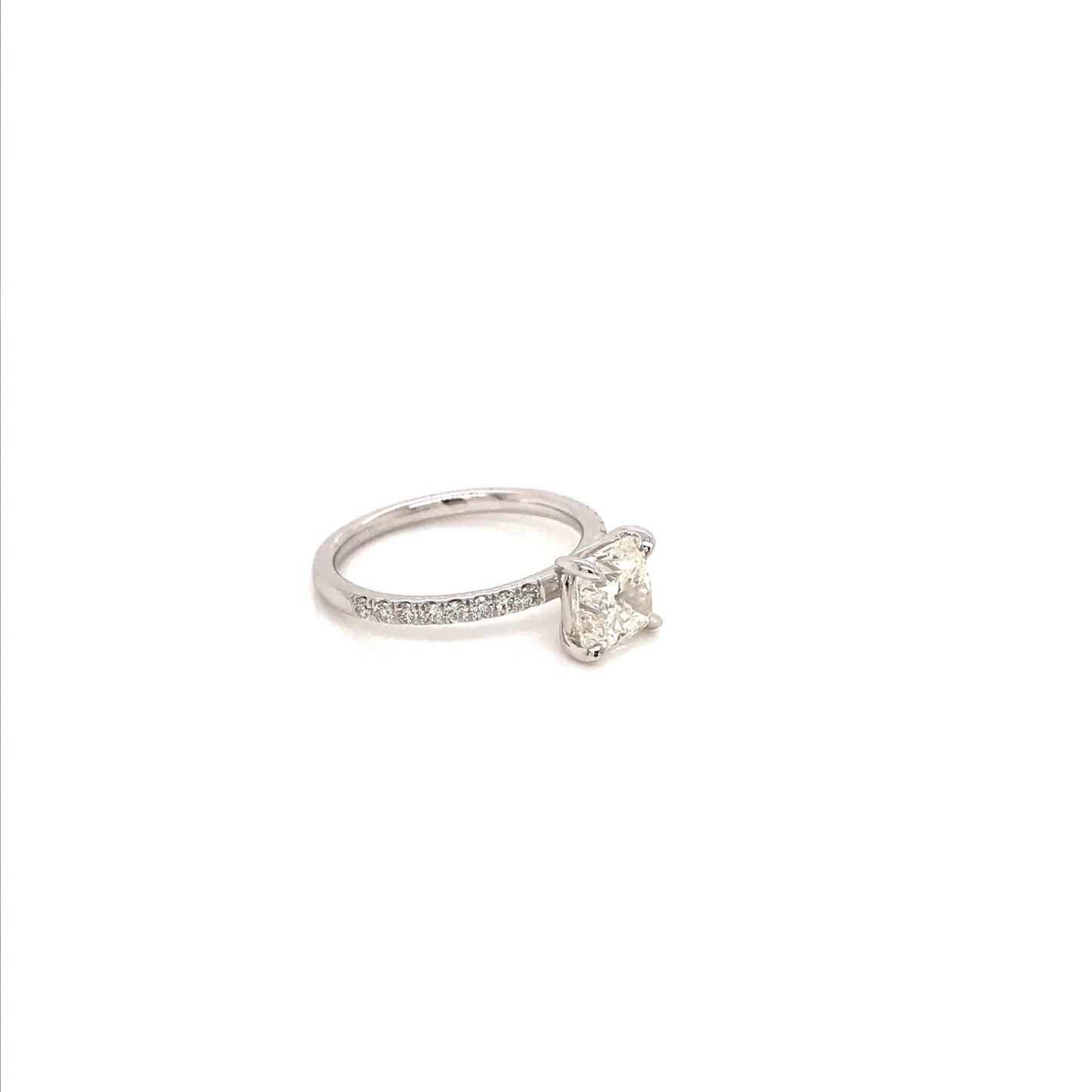 Thin Diamond Solitaire Engagement Ring