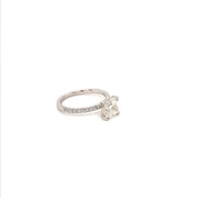 Thin Diamond Solitaire Engagement Ring