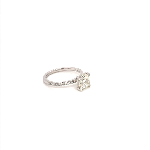 Thin Diamond Solitaire Engagement Ring
