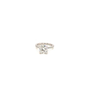 Undercarriage Diamond Halo Engagement Ring