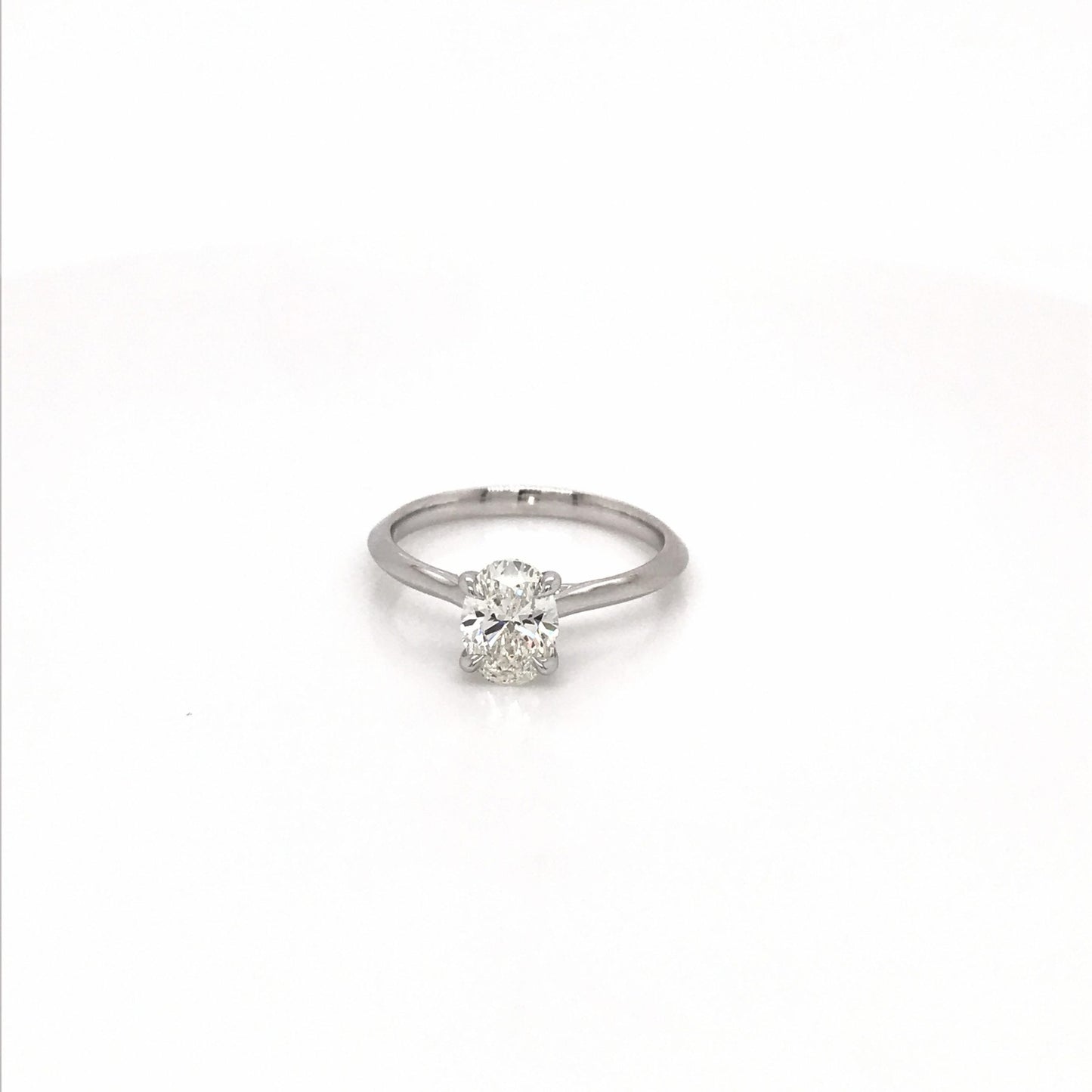 Solitaire Knife Edge Engagement Ring