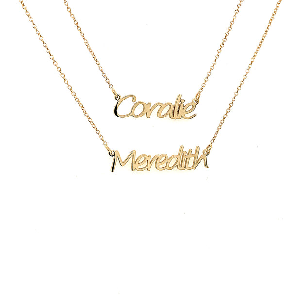 Name Plate Necklace