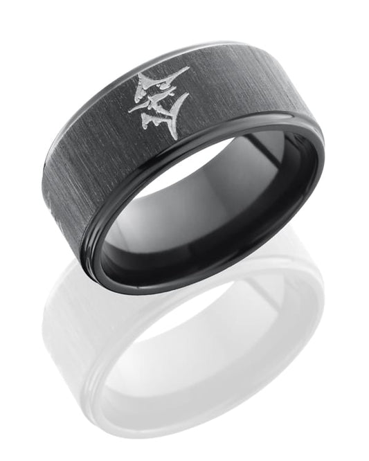 Z10FGE-MARLIN CROSS SATIN BLACK-POLISH