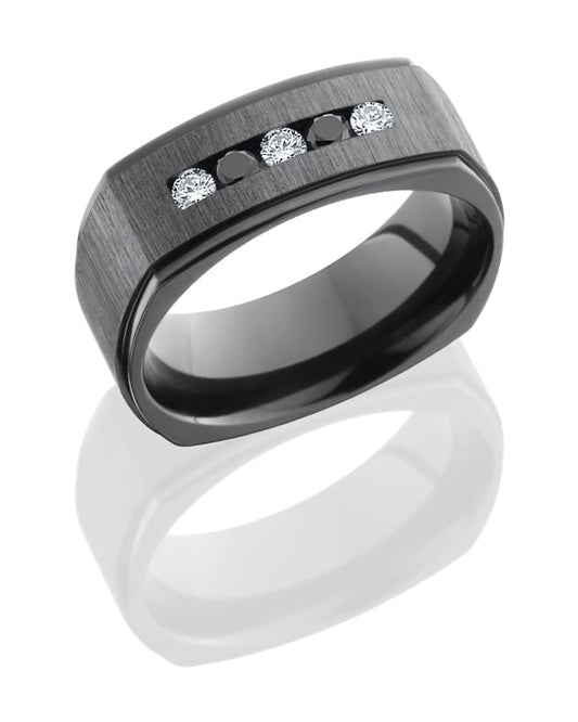 Z8FGESQDIA3X.05BLKDIA2X.05CH CROSS SATIN BLACK-POLISH