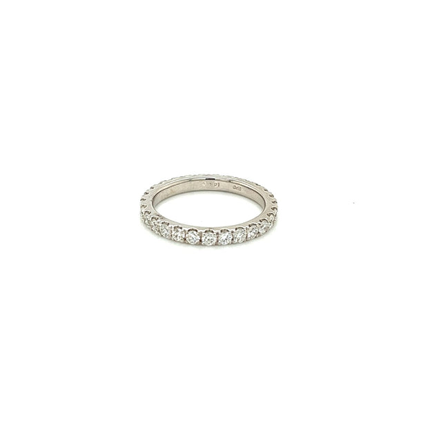 14k white gold diamond eternity band 0.56ct