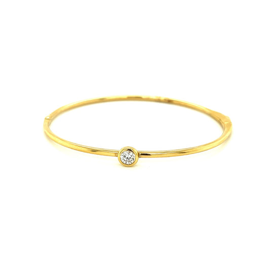 forevermark round bezel set diamond bangle 0.31ct