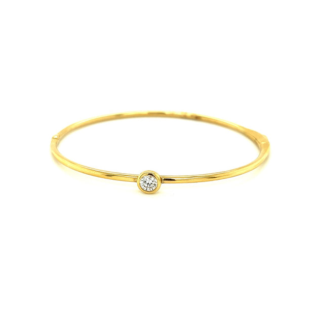 forevermark round bezel set diamond bangle 0.31ct
