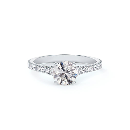 18k white gold forevermark icon engagement ring 1.00ct