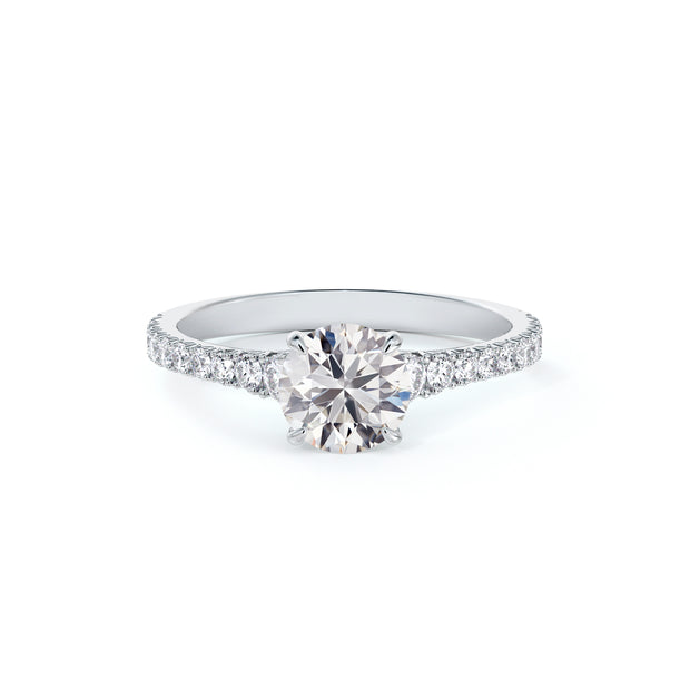 18k white gold forevermark icon engagement ring 1.00ct