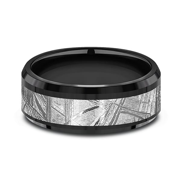 Black Titanium Comfort-fit Design Wedding Band