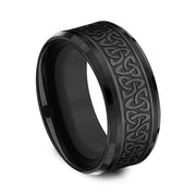 Black Titanium Comfort-fit Design Wedding Band