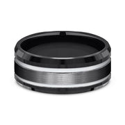 Black Titanium Comfort-fit Design Wedding Band