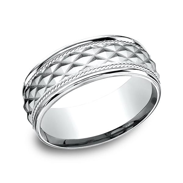 Comfort-Fit Design Wedding Band