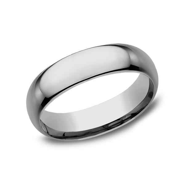 Tungsten Comfort-Fit Design Wedding Band