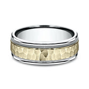 Two Tone Comfort-Fit Design Wedding Ring