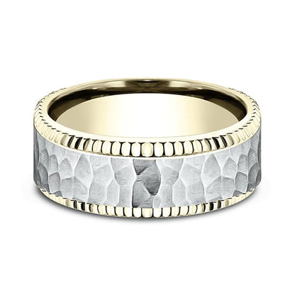 Two Tone Comfort-Fit Design Wedding Ring