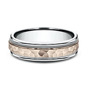 Two Tone Comfort-Fit Design Wedding Ring
