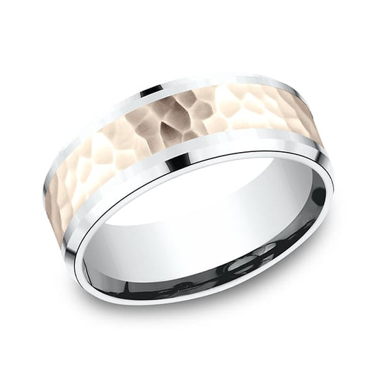 Two Tone Comfort-Fit Design Wedding Ring