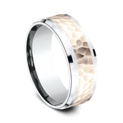Two Tone Comfort-Fit Design Wedding Ring