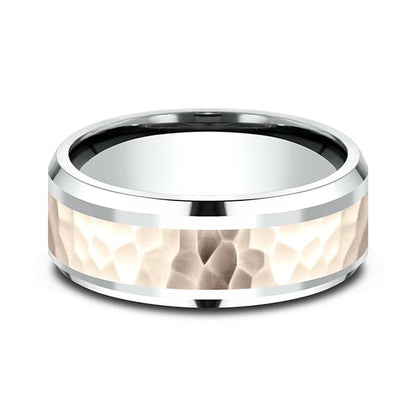 Two Tone Comfort-Fit Design Wedding Ring