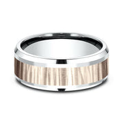 Two Tone Comfort-Fit Design Wedding Ring