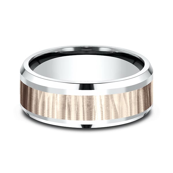 Two Tone Comfort-Fit Design Wedding Ring