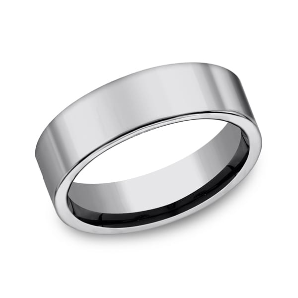 Tungsten Comfort-Fit Design Wedding Band