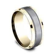 Ammara Stone Comfort-fit Design Wedding Band