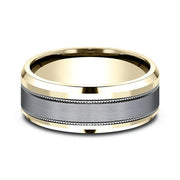 Ammara Stone Comfort-fit Design Wedding Band
