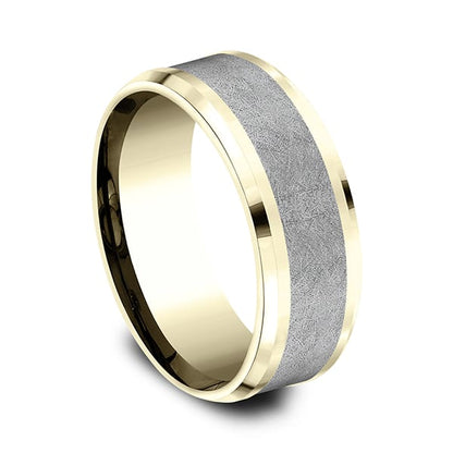 Ammara Stone Comfort-fit Design Wedding Band