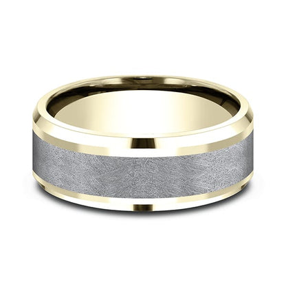 Ammara Stone Comfort-fit Design Wedding Band